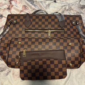 Checkered Purse